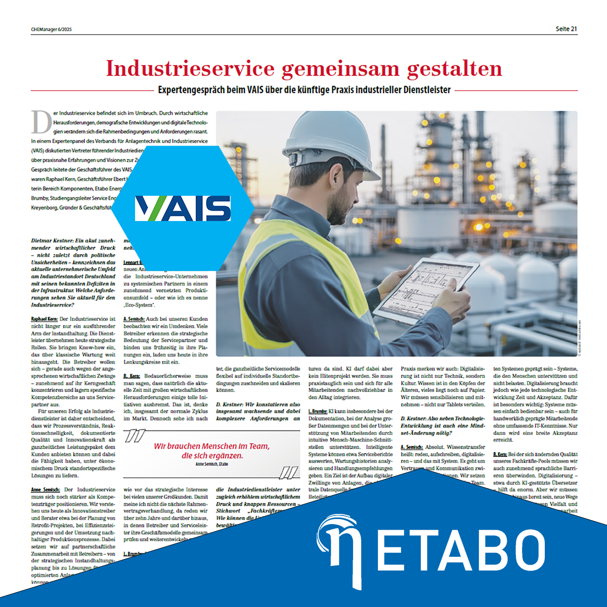 Industrieservice: Schlüsselpartner für nachhaltige Produktion