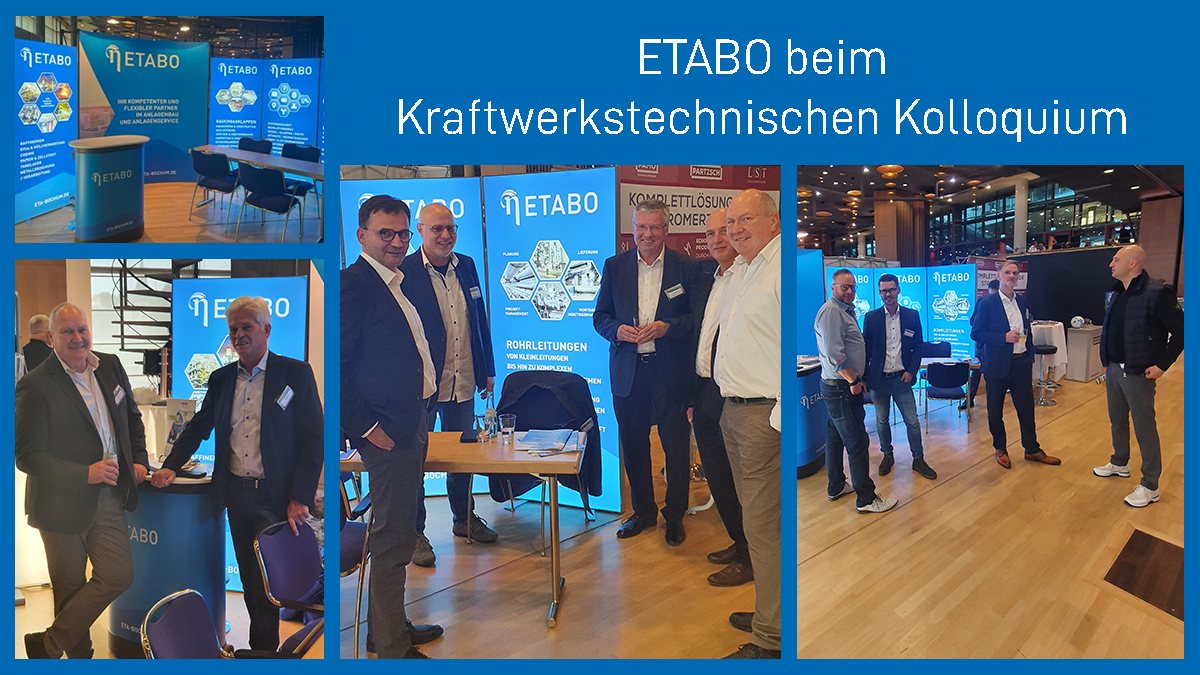 ETABO wieder mit vielen positiven Eindrücken zurück vom Kraftwerkstechnischen Kolloquium in Dresden